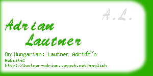 adrian lautner business card